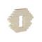 12" Cream Ceramic Abstract Decorative Vase with Rectangular Center Cutout